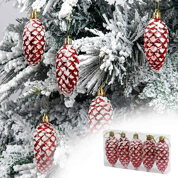 Adornos navideños, regalos navideños, 5 piezas de árbol de Navidad, decoración navideña para coche, colgante, diseño de escena, manualidades, regalos, amuleto navideño