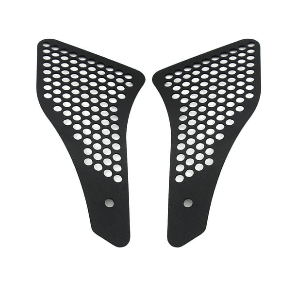 Riwesomey 2pcs Protector de parrilla de entrada de aire Práctica cubierta de parrilla de entrada de aire Protector de parrilla de entrada de aire de acero Accesorios para motos Riwesomey VI006330-00