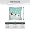 thumbnail image 4 of Bingfone French Bulldog Taking A Bath Linen Throw Pillow Covers Cushion Case Pocket Button Vintage Farmhouse Pillowcase For Sofa Couch Bed 16"X16", 4 of 9