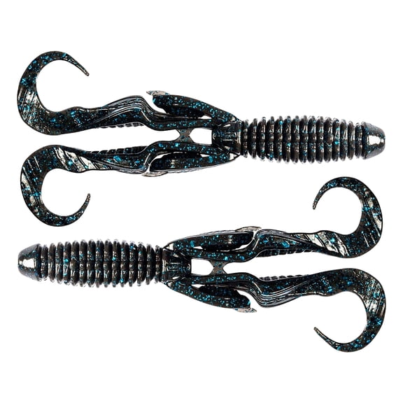 Z-Man CGR45-02 Gremlin Black/Blue 4.5in Creature Fishing Lures (4 Pack)