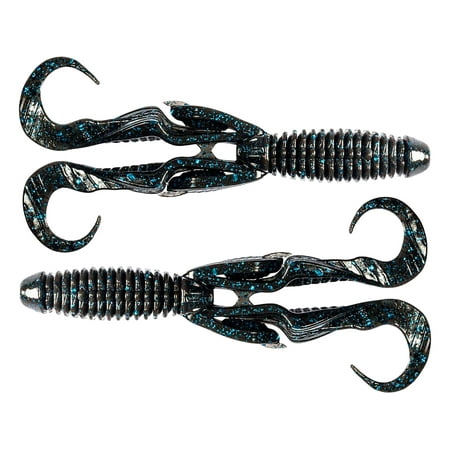 Z-Man CGR45-02 Gremlin Black/Blue 4.5in Creature Fishing Lures (4 Pack)