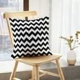 thumbnail image 5 of LALILO Throw Pillow Covers Thick Black And White Chevron Graphic Chevron Cushion Cover 18" x 18", 2 Pack, 5 of 6