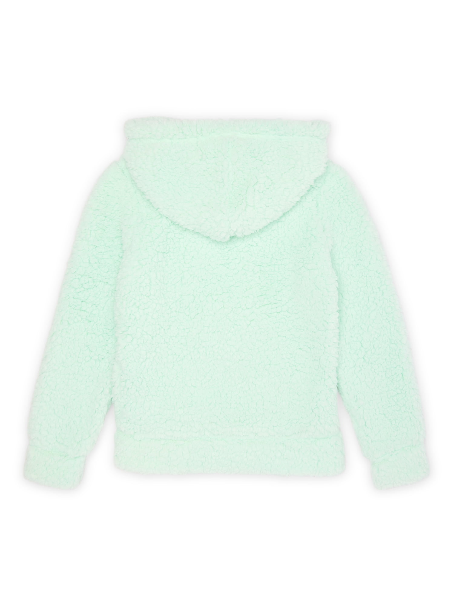 Miss Chievous Girls Sequin Critter Plush Faux Shearling Hoodie, Sizes 4-16