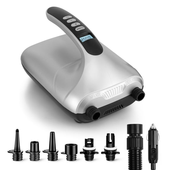 Electric Air Pump Compressor / Air Inflator& Air Deflator (for SUP Stand-Up Paddle-Boards & Water Sport Pool Inflatables)