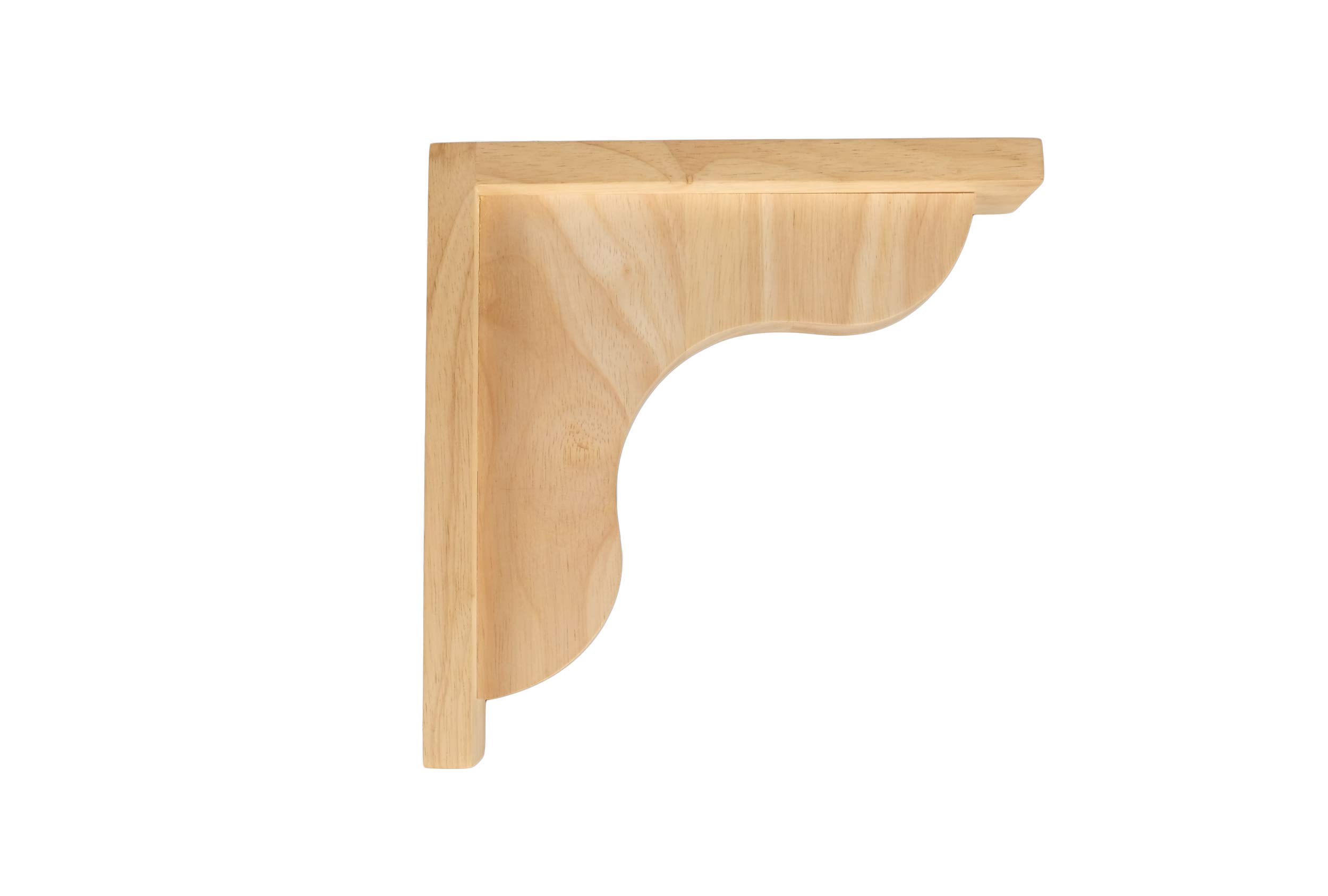 BingLTD 7" Corbel Traditional Rubberwood Bracket 1 PC (CSCSRW