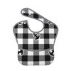 Bingfone Mess-Proof Baby Bib - Waterproof Bib For Baby Boy Or Girl With Food Catcher Pocket, Unisex-Anchor Black Tartan Plaid