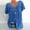 bleu, variante sur Flywake Hauts Grande Taille pour Femmes Manches Courtes Col en V Blouse Imprimée Chandail Tops Chemise Tops Blouses T-Shirts
