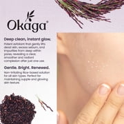 Okaga Black Rice Peel Shot Ampoule, Black Rice Exfoliant Soft Exfoliating Face Peel, Dead Skin, Rice Exfoliator for Face, Pore Minimizer Hydrating Formula for Smooth Radiant Skin, All Skin Types 90mL