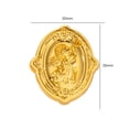 thumbnail image 3 of Cuadros Decorativos Cabeza de pintura de fuego en forma especial Cabeza de sellos en relieve 3D retro para tarjeta de boda (M), 3 of 5