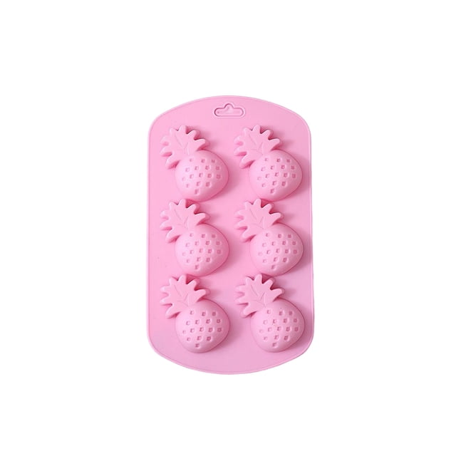 Molde de silicona para pasteles Yuarrent 6 cavidades Rosa