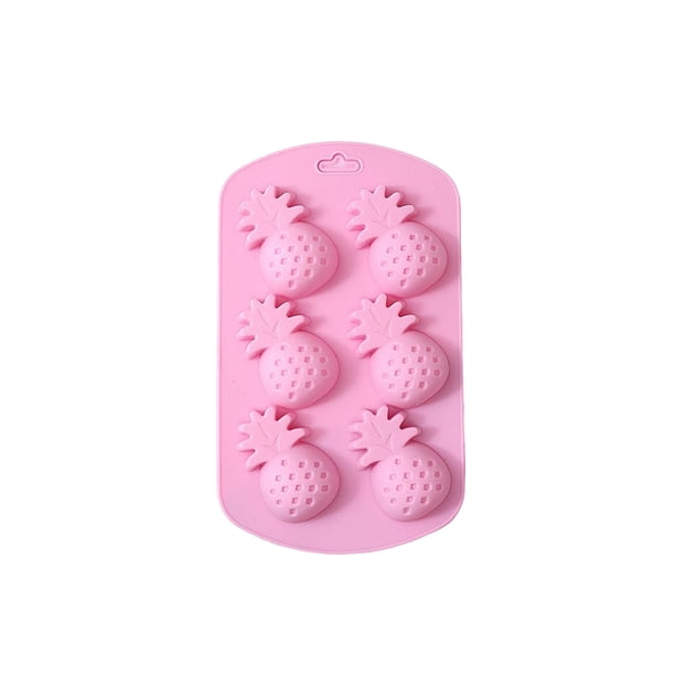 Molde de silicona para pasteles Yuarrent 6 cavidades Rosa