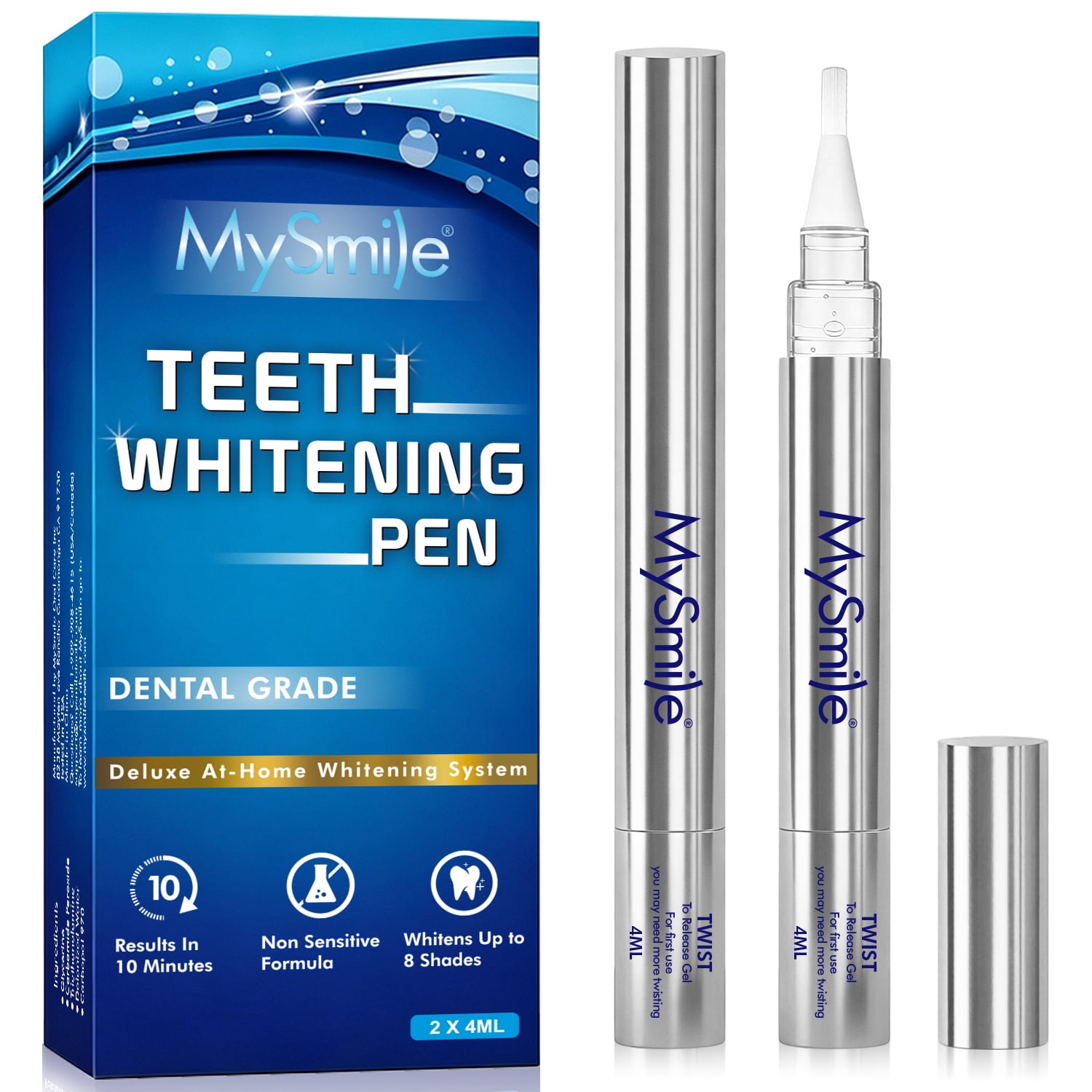 EZGO Teeth Whitening Gel, 10pc 18% Carbamide Peroxide Syringes
