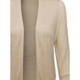 thumbnail image 3 of FashionOutfit Women's Classic Stylish Comfortable Open Front Draped Cardigan, 3 of 3