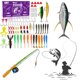 thumbnail image 5 of Kit Señuelos Pesca Cebo Suave Y Duro Anzuelos Giratorios Con Caja para Accesorios Dulce Salada, 5 of 9