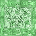 thumbnail image 1 of Ahgly Company Indoor Square Animal Emerald Green Traditional Area Rugs, 6' Square, 1 of 4