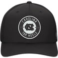 thumbnail image 2 of Men's Top of the World Black North Carolina Tar Heels Abbot Patch Stretch Fit Hat, 2 of 4