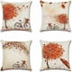 thumbnail image 1 of Cushion Cover, Set of 4 Autumn Cotton and Linen Decorative Pillow Case Sofa Car Home Decor Cushion Covers 45 x 45cm, 1 of 4