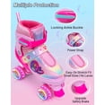 thumbnail image 4 of Patines en Línea HAPHOM Ajustables para Niñas, Rosas con Ruedas Luminosas, 4 of 8