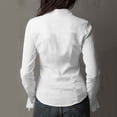 thumbnail image 4 of Timegard Button down Shirts for Women Ruffle Long Sleeve Loose Lightweight Travel Casual Shirts Tops, 4 of 9