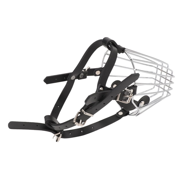 Hocón de metal, Cesta de Acero Resistente inoxidable Correa para Perros de Metal Para Perros para Perro de Gran Tamaña para Caminar