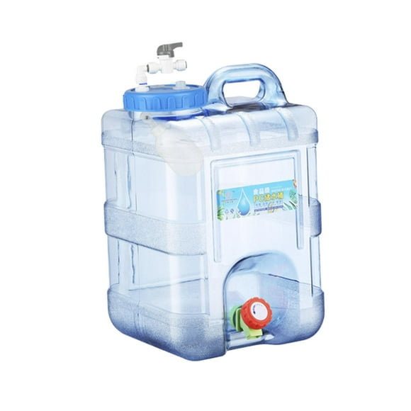 Contenedor de agua Barril de almacenamiento de agua Tanque de agua de parada automática con bola flotante con grifo Jarra de agua Portabotellas de agu 15L DYNWAVEMX Cubo para exterior