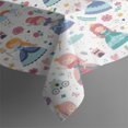 thumbnail image 3 of Floral Princess Pattern Rectangle Tablecloth 60"x84",Waterproof Polyester Rectangle Table Cloth, Wipeable Spillproof Polyester Tablecloth for Dining, Camping, Indoor and Outdoor, 3 of 5