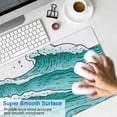 thumbnail image 4 of "Experience Supreme Comfort with our Japanese Blue and White Wave Gaming Mouse Pad XL - Non-Slip Rubber Base, Stitched Edges, 31.5 X 11.8 Inch", 4 of 7