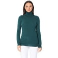 thumbnail image 2 of YEMAK Women's Classic Fitted Long Sleeve Turtleneck Pullover Sweater MK3349-PEACOCK-L, 2 of 7