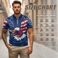 thumbnail image 6 of Aplkyhs Matching Golf Shirts for Couple American Flag Eagle Lightweight Quarter Zip Mens Hawaiian Shirt Golf Accessories for Men Machine Washable Quick Dry Suitable for Golf, 6 of 6