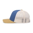 thumbnail image 6 of Pacific Headwear Adult Trucker Hat Ocean Blue/Beige/Amber Gold Os, 6 of 8