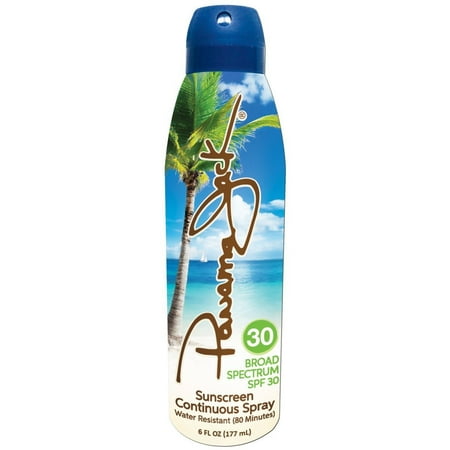 High Uva Protection Panama Jack Continuous Spray Sunscreen - SPF 100, Broad Spectrum UVA/UVB Protection, Reef-Friendly, PABA, Paraben, Gluten & Cruelty Free, Water Resistant (80 Minutes), 5.5 OZ ()