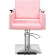 thumbnail image 2 of Sillon Silla Barberia Estetica Cuadrada 360° Moderna Rosa, 2 of 5