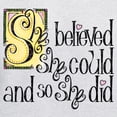 thumbnail image 3 of CafePress - She Believed She Could Sweatshirt - Pullover Hoodie, Hooded Sweatshirt, 3 of 4