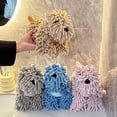 thumbnail image 3 of Toalla de mano de chenilla con forma de cachorro, toalla absorbente con forma de perro adorable, toalla multiusos para manos, baño y cocina., 3 of 8