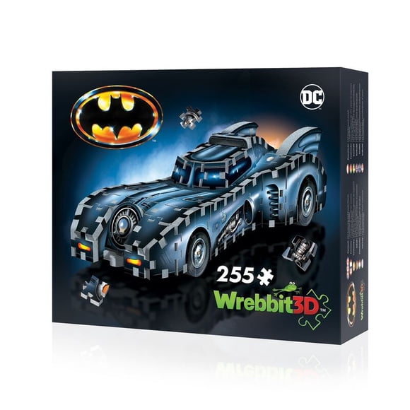WREBBIT - Rompecabezas 3D Batman (Batmobile) Puzzle de 255 piezas Tamaño : 35 x 13 x 17 cm