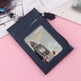 thumbnail image 2 of Women Business Card Holder Wallet Men PU Leather ID Cards Holders Case Neck Strap Lanyard Ladies Fashion Mini Slim Wallets, 2 of 16