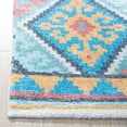 thumbnail image 3 of SAFAVIEH Saffron Franklin Geometric Area Rug, Blue/Aqua, 5' x 8', 3 of 7