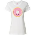 thumbnail image 3 of Inktastic Light Pink Donut Women's T-Shirt, 3 of 5