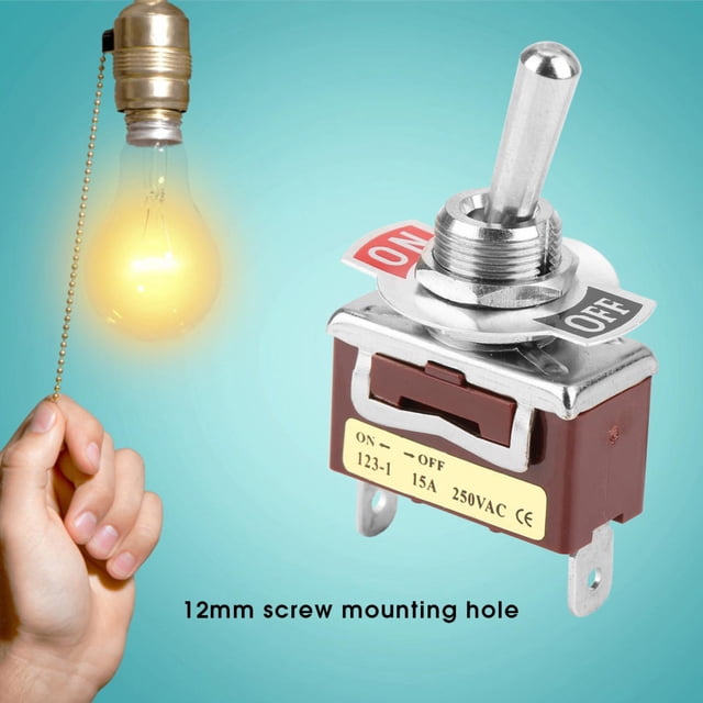 Momentary Toggle Switch, On Off Momentary Rocker Switches 12mm For Automobiles For Industrial Control For Home Appliances