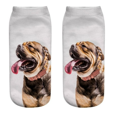 

Women Socks Winter Women 3D Novelty Crazy Funny Dog Ankle Socks Cute Colorful Cartoon Low Cut Socks Christmas Gifts Socks for Women