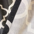 thumbnail image 2 of Quality Home Flex Linen Blend Moroccan Nickel Grommet Curtains - Black - 52" x 96" (Set of 2 Panels), 2 of 3