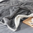 thumbnail image 5 of Plaid Canape Fleece Blanket - Gray Canape Throw 150CMx200CM, 5 of 5