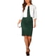 thumbnail image 2 of Blazer recortado INSPIRE CHIC para mujeres con frente abierto y cuello de solapa, chaqueta de traje corta para oficina casual XL blanca, 2 of 4