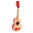 thumbnail image 1 of Hape E0602 Flame First Kids Wooden Toy Guitar Ukelele Musical Instrument, Red, 1 of 4