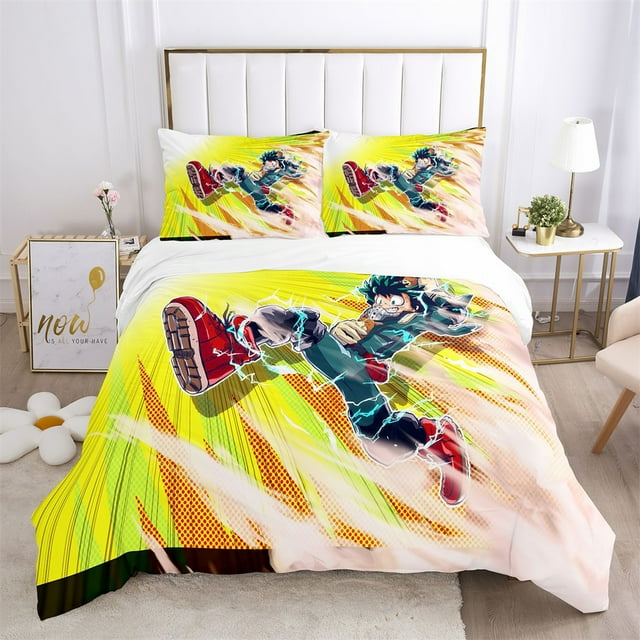 Cool 3PCS My Hero Academia Bedding Bed Set Twin Full Queen King Size