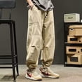 thumbnail image 2 of 2023 New Korean Fashion Men's Casual Cargo Pants Autumn Y2K Streetwear Baggy Jogger Sweatpants Hip Hop Harem Sports Trousers, 2 of 6