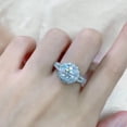thumbnail image 4 of 1CT Round Cut VVS1 Moissanite Wedding Promise Ring for Women 925 Sterling Silver Jewelry Gifts-Size 8, 4 of 11