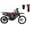 Red, variant on RPS Viper Gas 150cc Dirt Bike, Black