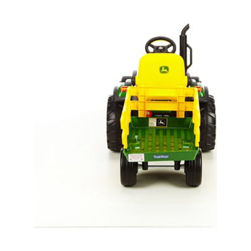 Tractor eléctrico John Deere Ground Force con remolque para niños