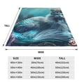 thumbnail image 3 of Pofeuu Cat Underwater Fantasy Print Ultra-Soft Micro Fleece Blanket,for Bed Or Sofa,All Season Throw Blankets Flannel Blanket-40"x30", 3 of 7